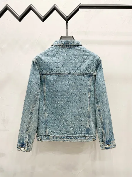 Design Checkerboard Washed Denim Jeans - 25