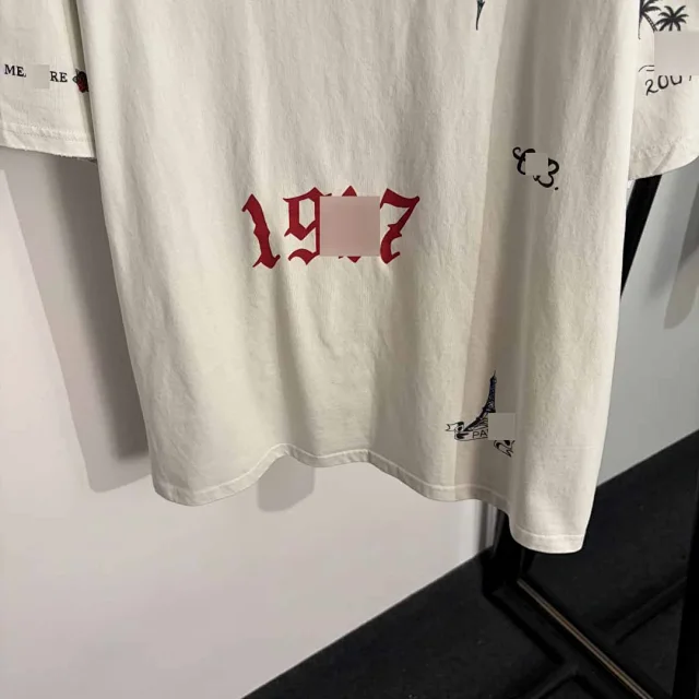 Balenciaga T-Shirts 1917 floral-print oversized short-sleeve T-shirt product detail image 5