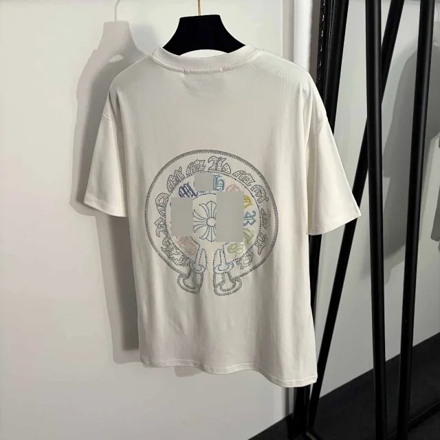 Chrome Hearts T-Shirts Short-Sleeve Cross Graphic T-Shirt product detail image 3