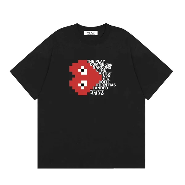 Comme des Garçons Play Heart Eyes Pink T-Shirt - 11