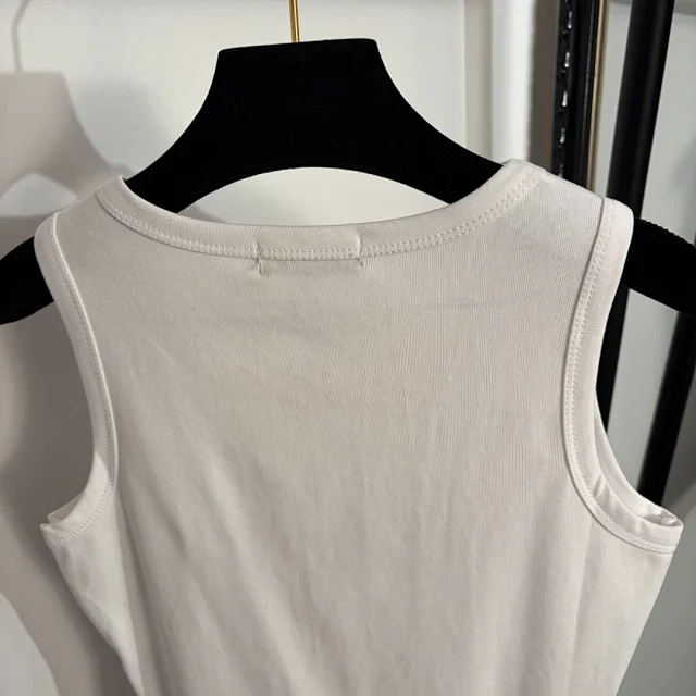 Versace Vests Logo-print sleeveless tank top product detail image 6