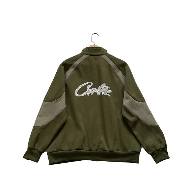 Unbranded Jackets Color-block curved-panel snap-front jacket product detail image 13