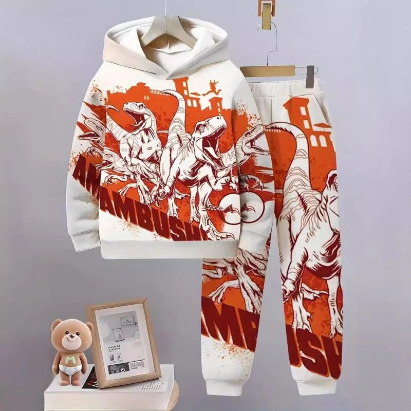 Unbranded Tracksuits Children's hooded graphic sweatshirt and jogger set image 2