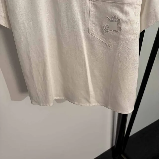 Unbranded Shirts Short-sleeve collared pullover shirt with embroidered chest pocket product detail image 5