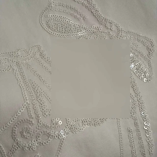Unbranded T-Shirts Sequin-embroidered graphic crew-neck short-sleeve T-shirt product detail image 7