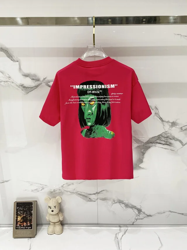 Off-White T-Shirts 99 Impressionism Graphic Short-Sleeve T-Shirt product detail image 3