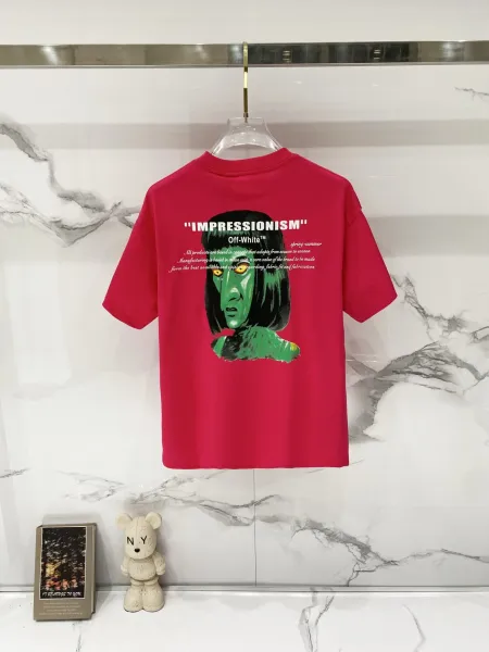 Off-White '99' Impressionism Graphic T-Shirt Black - 5