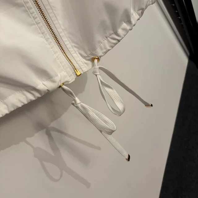 Unbranded Jackets Zip-front drawstring jacket with puff sleeves product detail image 10