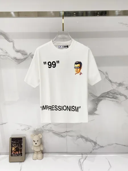 Off-White '99' Impressionism Graphic T-Shirt Black - 14