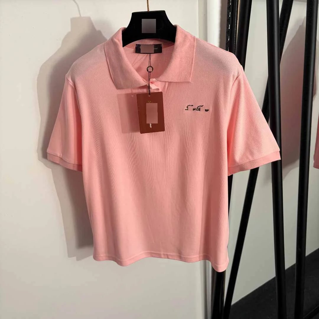 Unbranded T-Shirts Short-Sleeve Piqué Polo with Embroidered Chest Logo image 3