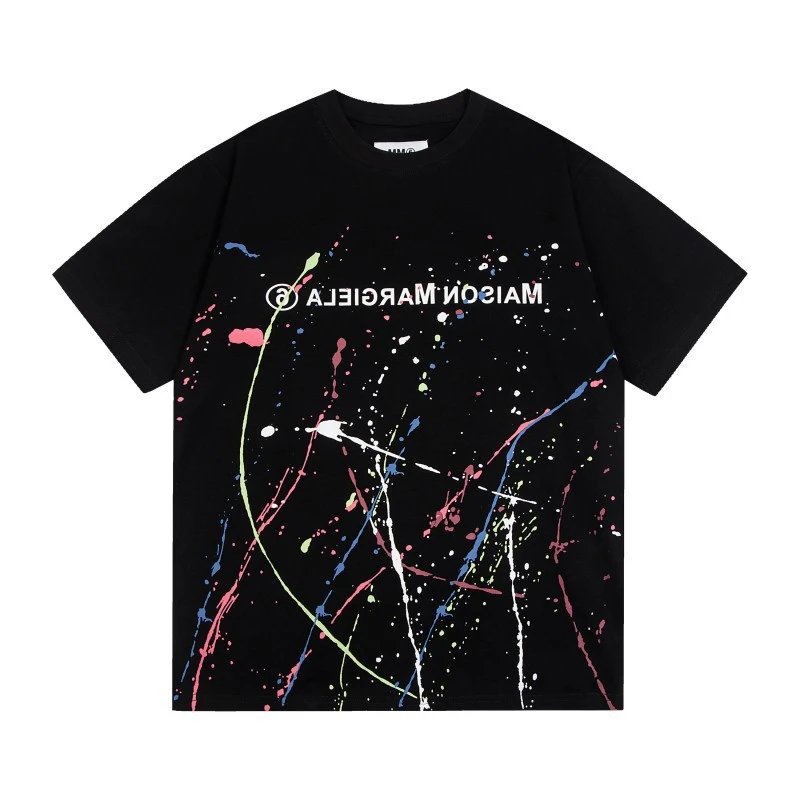 Maison Margiela Multiple graphic T-shirt designs — M612 Black