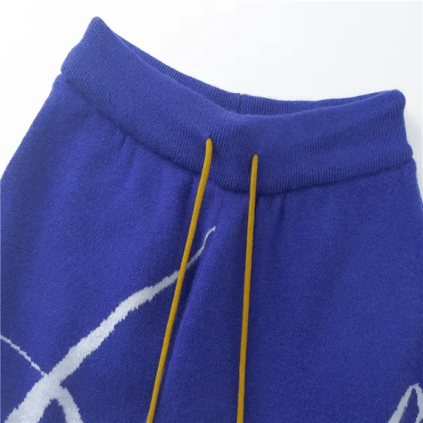 Rhude Logo Stripe Swim Shorts Blue White Mint - 19