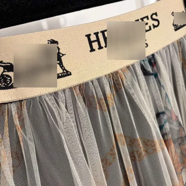 Hermès Horse Print T-Shirt and Tulle Skirt Set Multicolor - 11