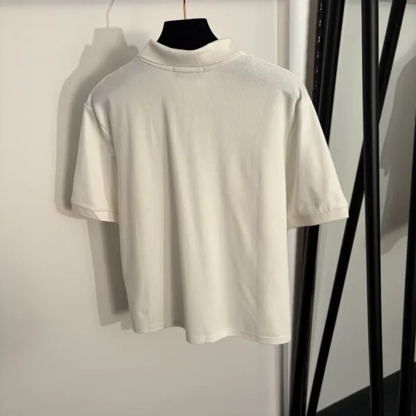 Design Polo Shirt Gray Melange Short-Sleeve Tops Polo - 5