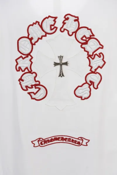 Chrome Hearts Circle Cross Black T-Shirt with Neon Green Embroidery - 19