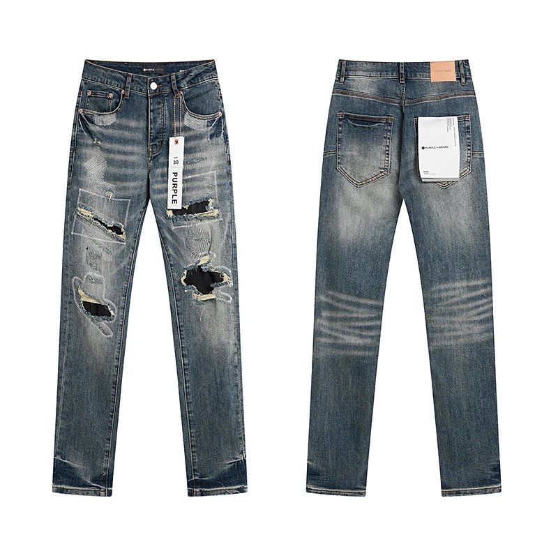 Purple Brand Jeans Printed and distressed denim — PU7006