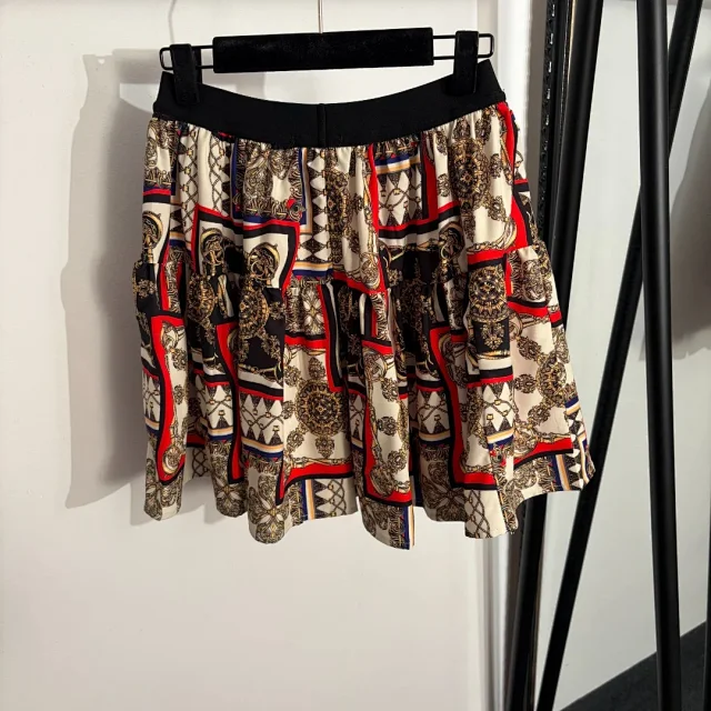 Unbranded Skirts Printed Tiered Mini Skirt product detail image 3