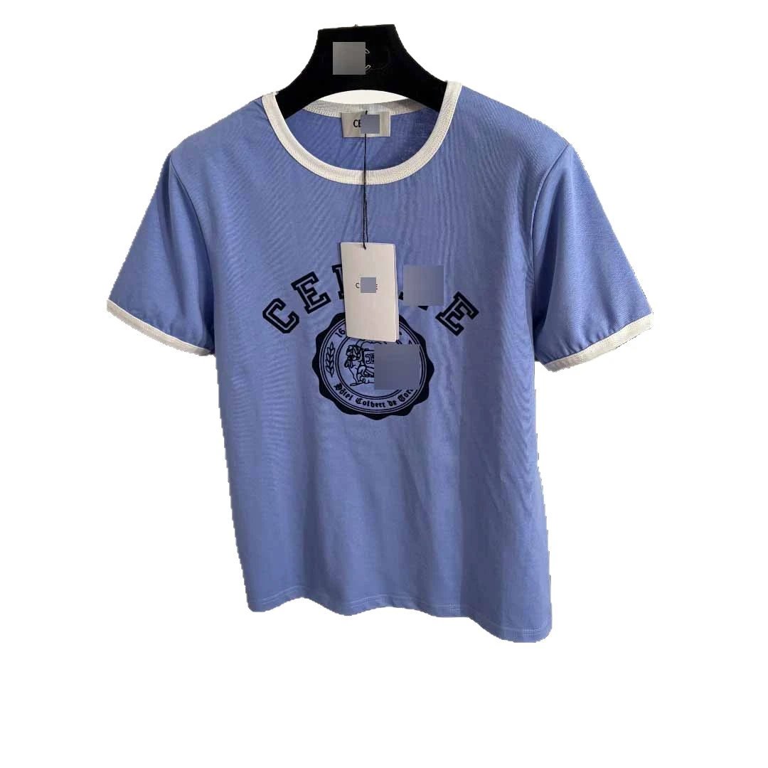Celine T-Shirts Ringer T-Shirt with Crest Graphic image 5