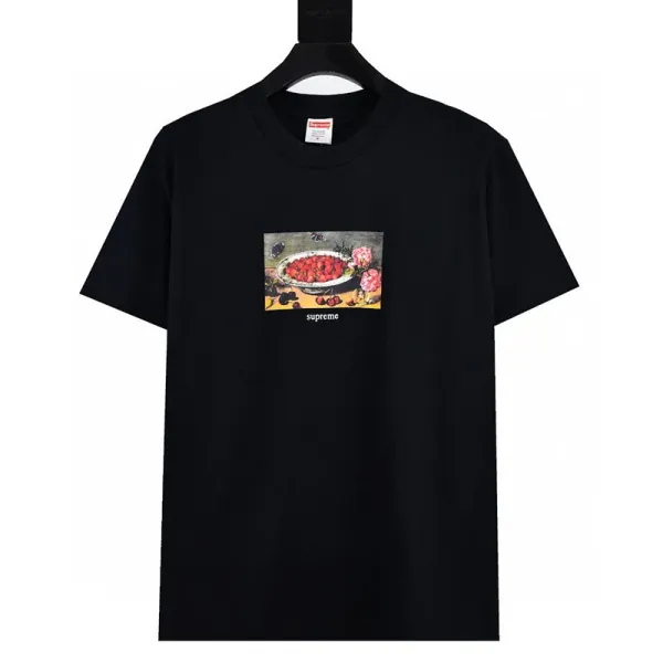 Supreme Still Life Print Black T-Shirt - 1