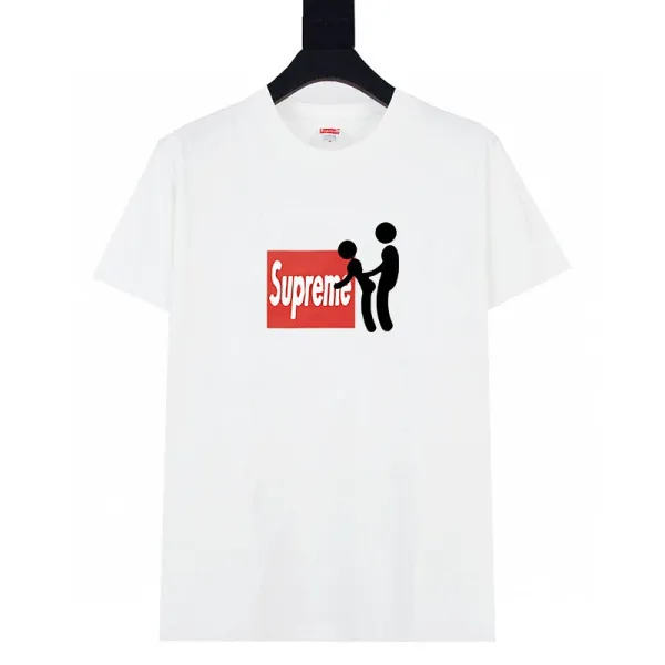 Supreme Box Logo Stick Figure T-Shirt White - 1