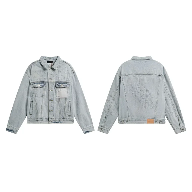 Purple Brand Jackets Washed graphic denim product detail image 14