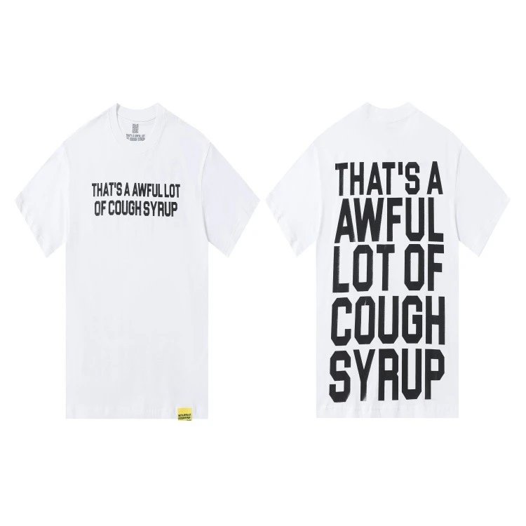 That's a Awful Lot of Cough Syrup T-Shirts Short-Sleeve Slogan Graphic image 3