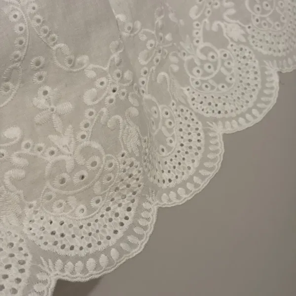 Design Smocked Lace Camisole Top White - 9