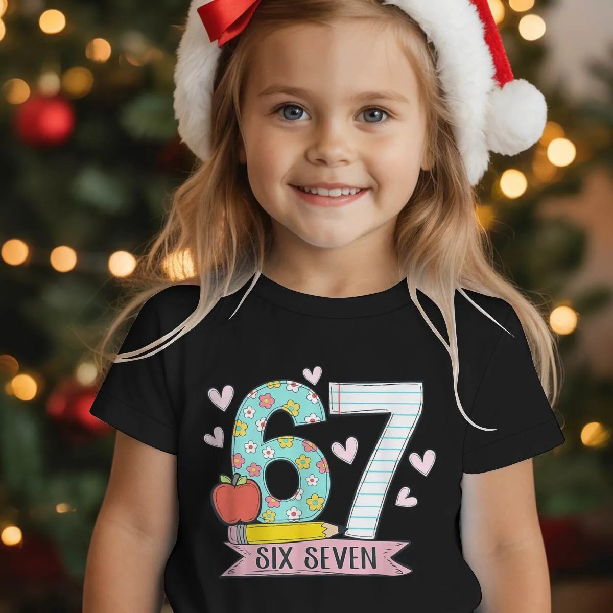 Unbranded T-Shirts Kids 67 Six Seven Graphic Print image 2