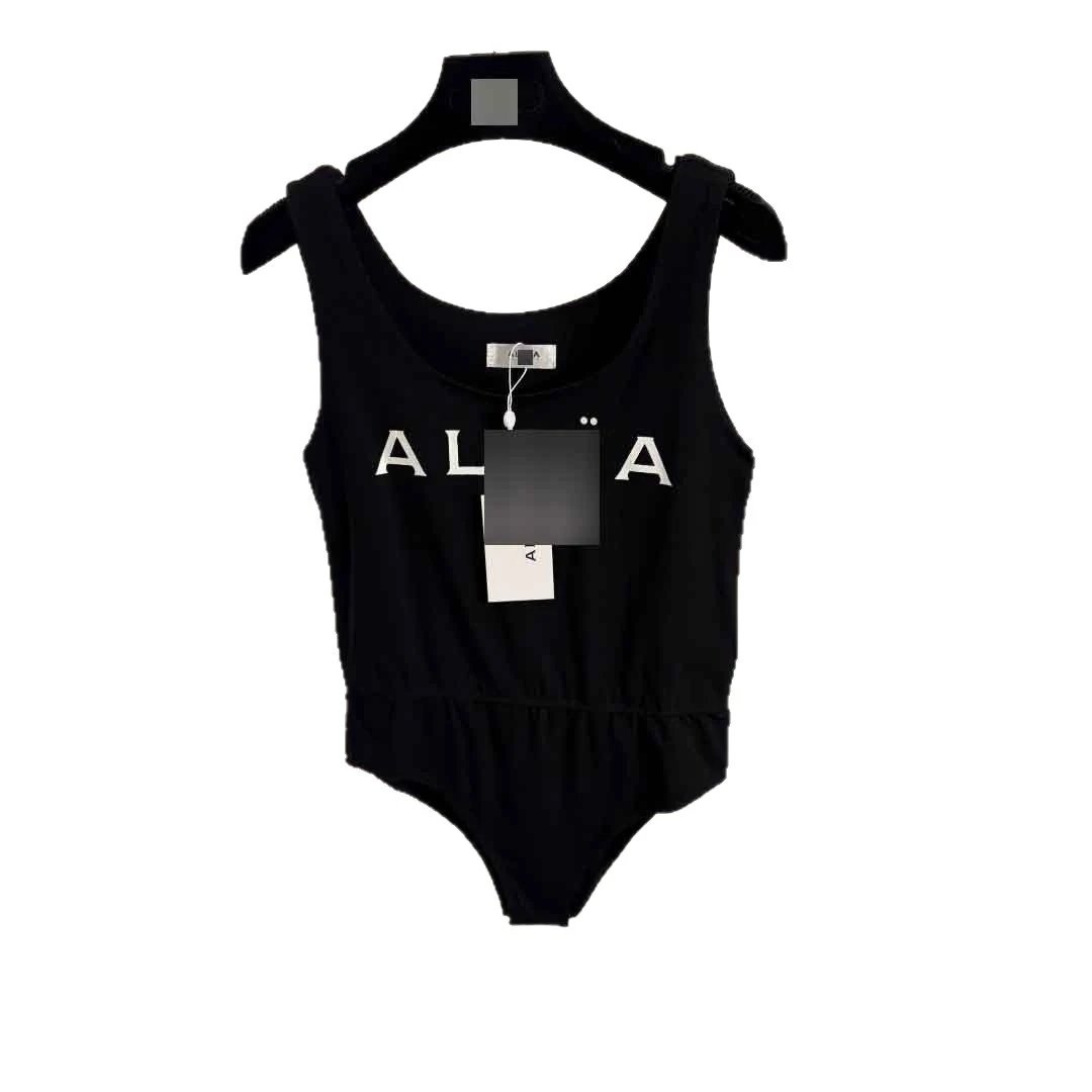 Alaïa Underwear Logo-print scoop-neck bodysuit image 5