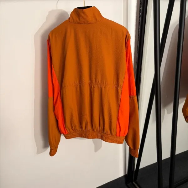 Saint Laurent Half-Zip Windbreaker Orange and Neon Orange Outerwear.windbreaker - 4
