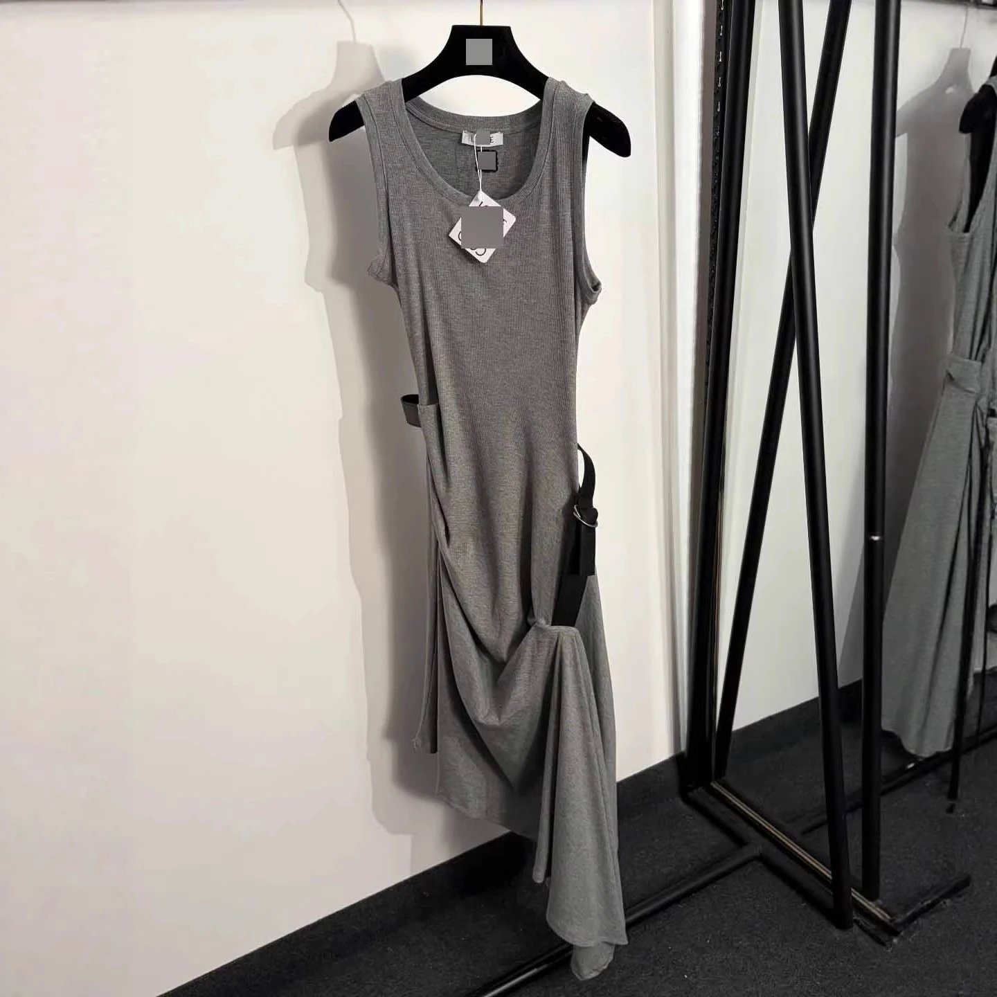 Gray Sleeveless Knit
