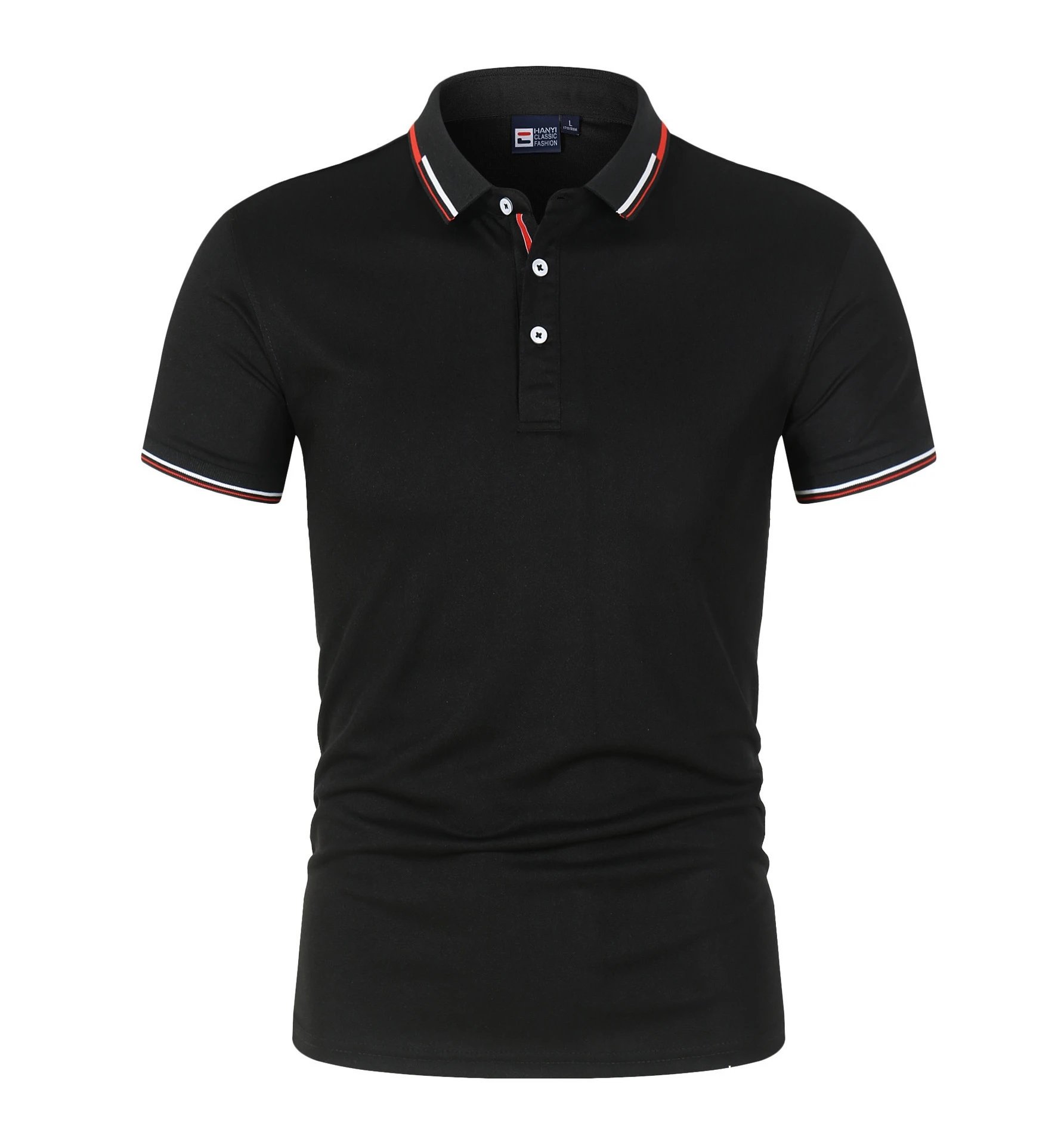 Design HANY Classic Fashion Polo Navy Blue Polo Polo Shirt - 6