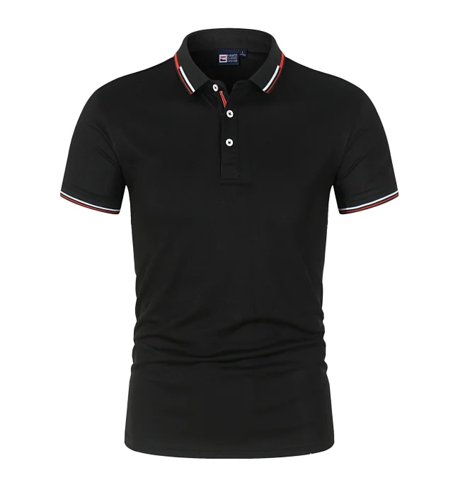 Hanyi T-Shirts Short-Sleeve Polo with Tipped Collar product detail image 5