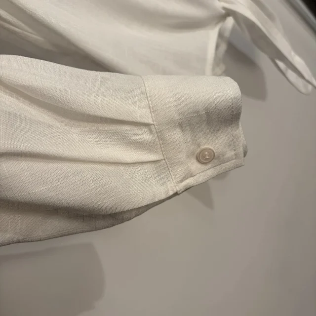 Polo Ralph Lauren Shirts Long-Sleeve Tie-Front Linen Shirt product detail image 8