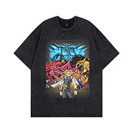 Unbranded T-Shirts Washed graphic short-sleeve crew-neck T-shirt product detail image 11