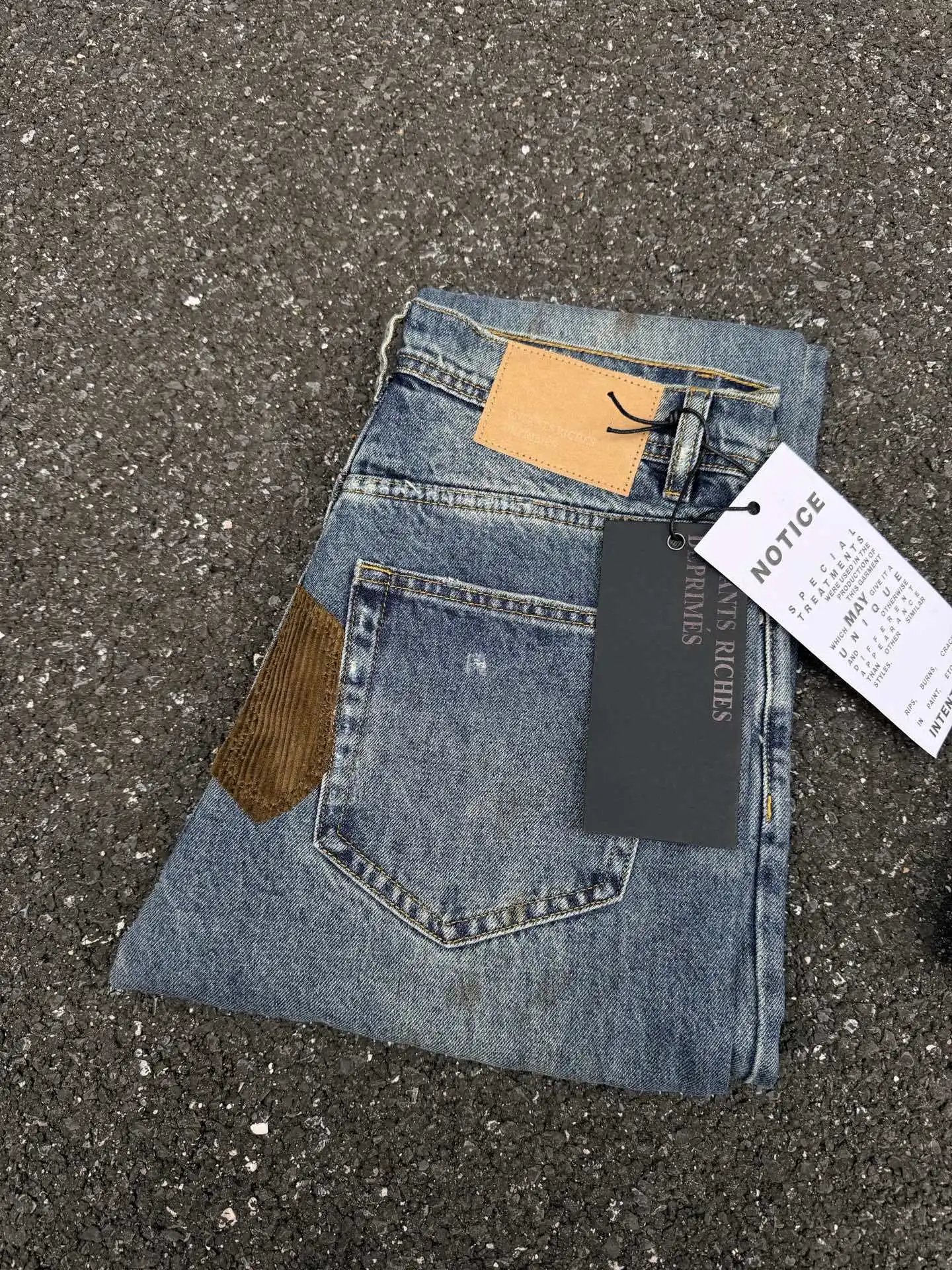 Denim Tears Patchwork Distressed Straight-Leg Jeans - 27