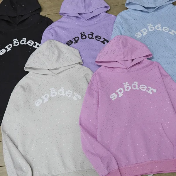 Spöder Logo Hoodie Lavender Glitter - 5