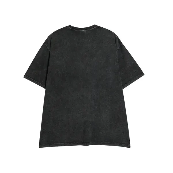 Design Dishonette Graphic Print Acid Wash Black T-Shirt T-Shirts - 10