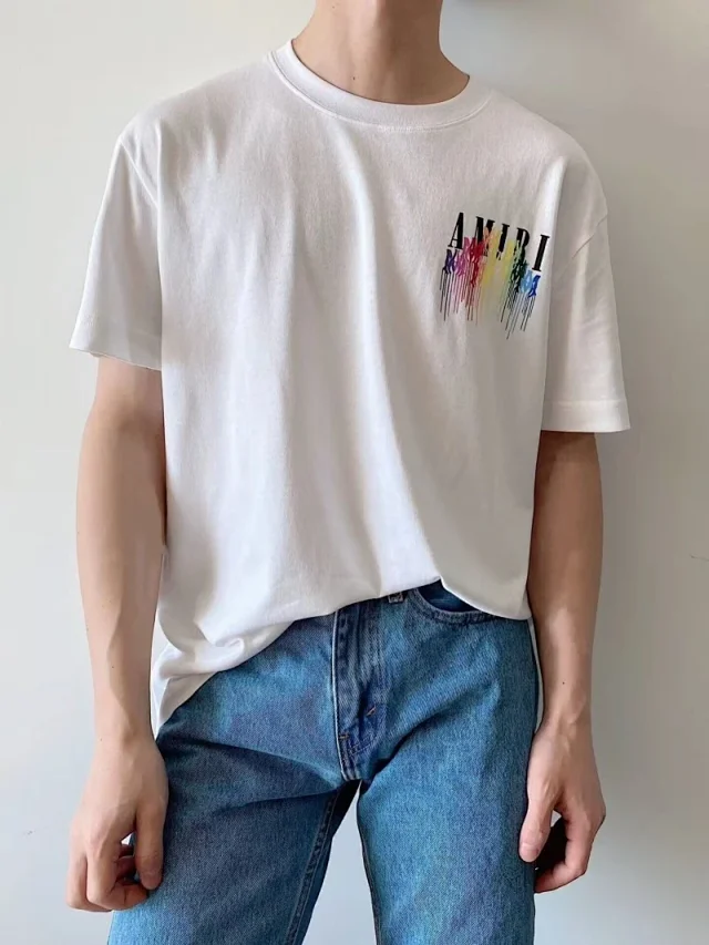 AMIRI T-Shirts Graphic Logo Short-Sleeve T-Shirt product detail image 9