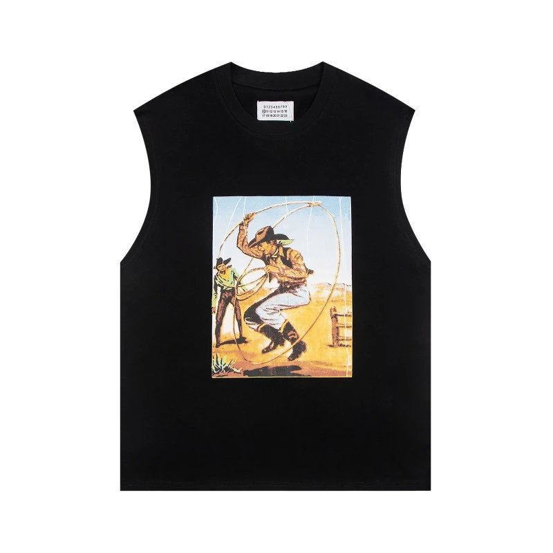 Maison Margiela Multiple graphic T-shirt designs — M618 Black