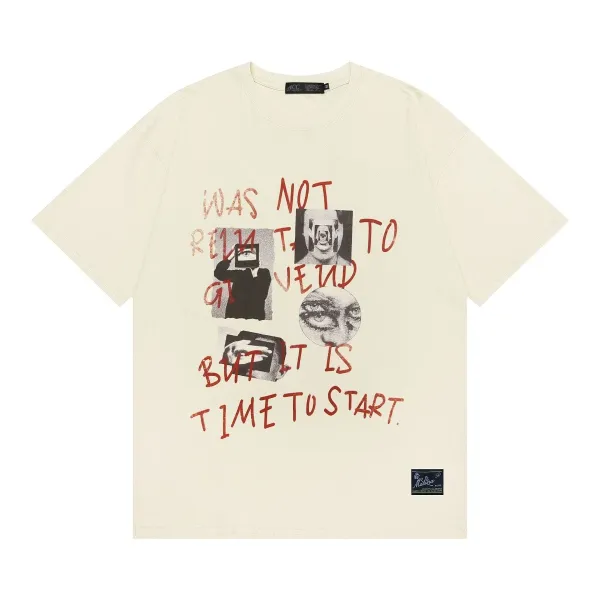 Design ACC x Madonna 'Time To Start' Graphic Print Beige T-Shirt T-Shirts - 4