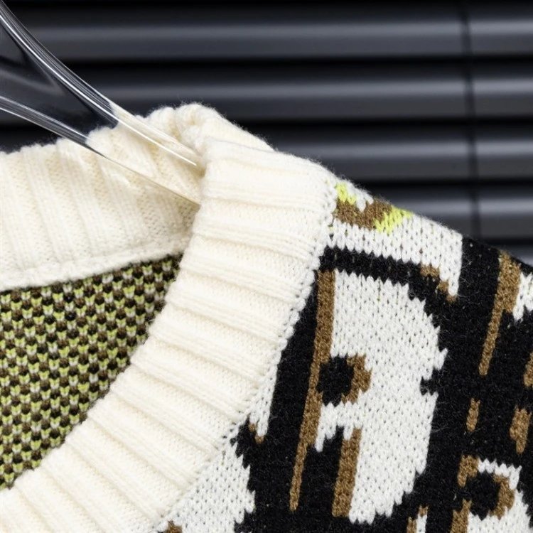 Dior Oblique Print Knit Sweater Multicolor - 3