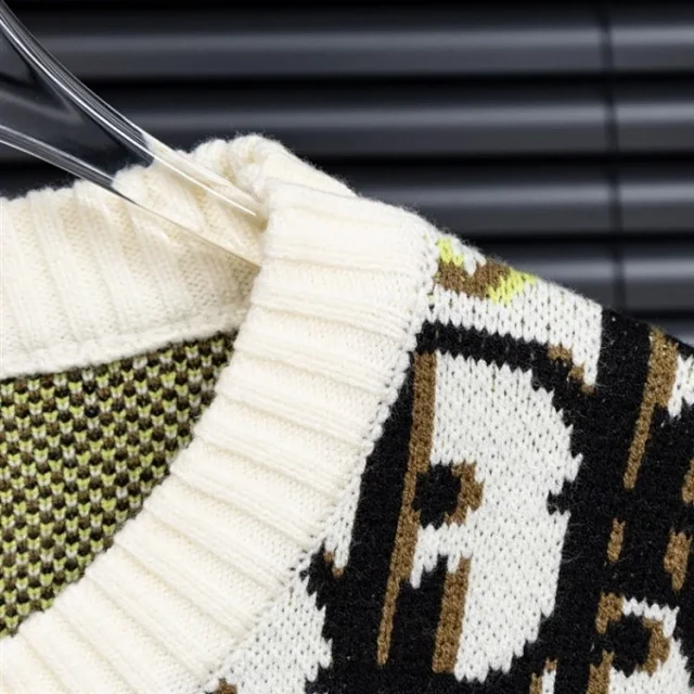Dior Knitwear All-Over Monogram Crewneck Sweater product detail image 2