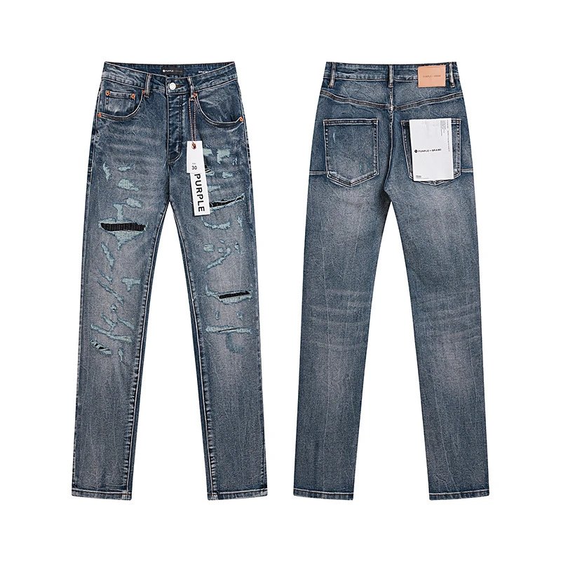 Purple Brand Jeans Printed and distressed denim — PU6007