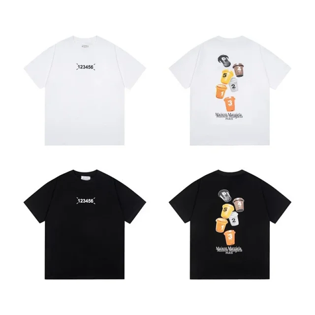 Maison Margiela Multiple graphic T-shirt designs product detail image 20