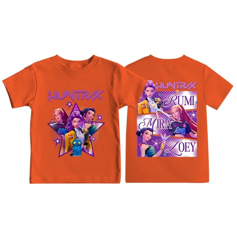 Design Huntrix Character Collection Orange Kids T-Shirt T-Shirts