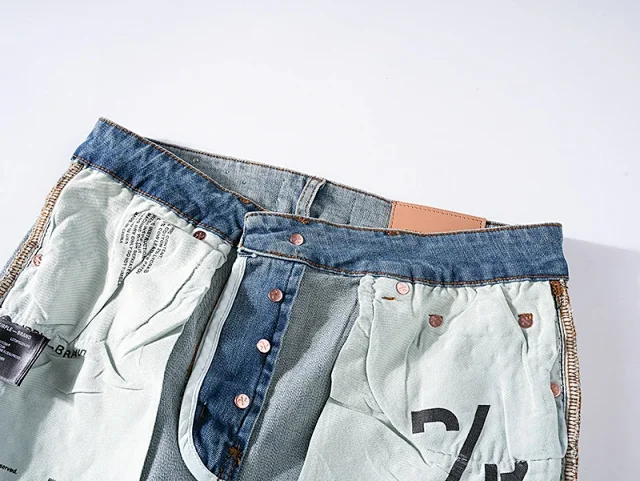 Purple Brand Jeans Printed and distressed denim product detail image 13