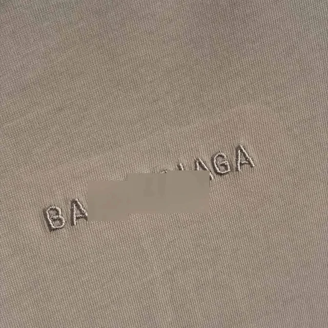 Unbranded T-Shirts Oversized distressed embroidered-logo T-shirt product detail image 6