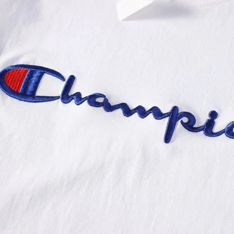 Champion T-Shirts Embroidered logo short-sleeve crewneck image 4