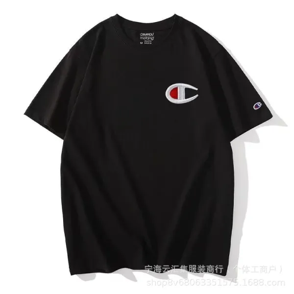 Champion Script Logo Yellow T-Shirt - 6